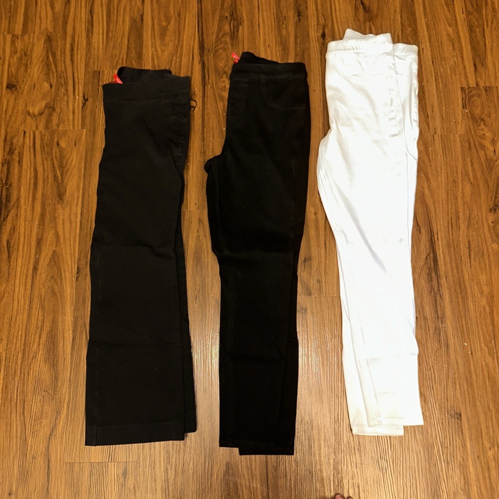Spanx Womens Jean-ish Ankle Leggings Pant Jeggings Medium 20018R Black